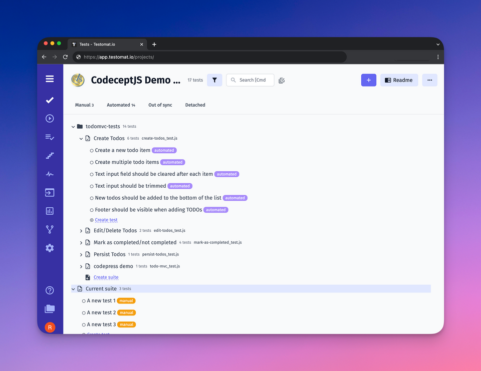 Release. Improved Demo Projects And Qase Import