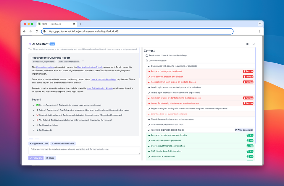 AI-Driven Requirements, Enhanced Execution, Reporting & Collaboration