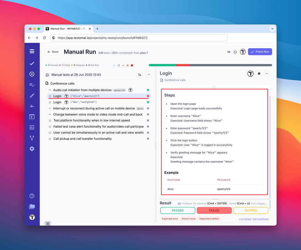 Clean Test Tree, Flexible Runs & Parameterized Tests Made Easy